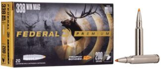 FEDERAL 338 WIN MAG 200GR TROPHY BONDED TIP