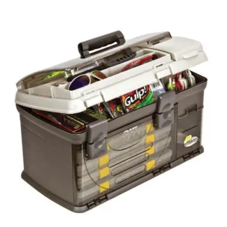 Coffre à pêche Plano Guide Series™ StowAway® Rack System Pro Graphite/Sands