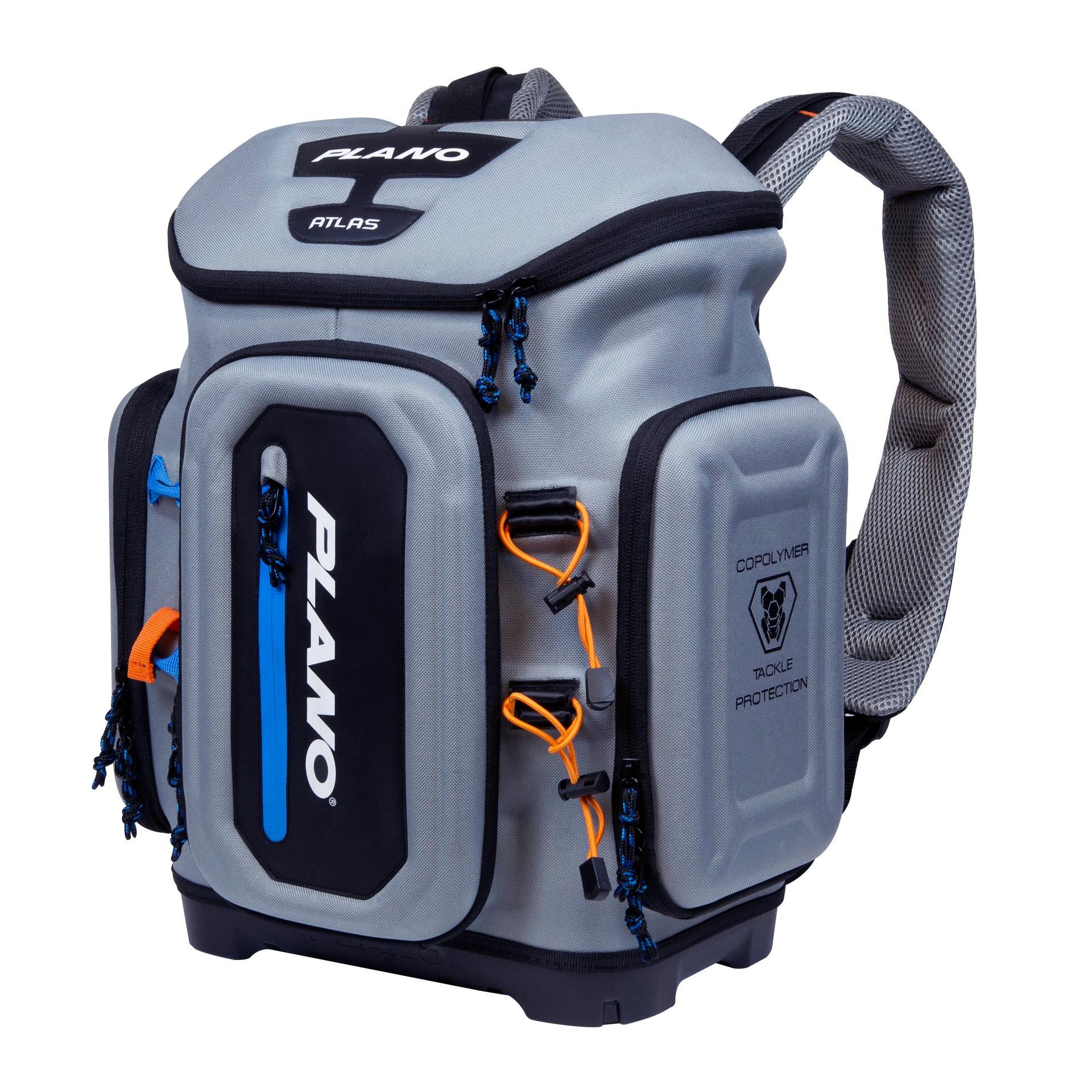 Coffre à pêche Plano Atlas Tackle Backpack Grey/Blue/Orange