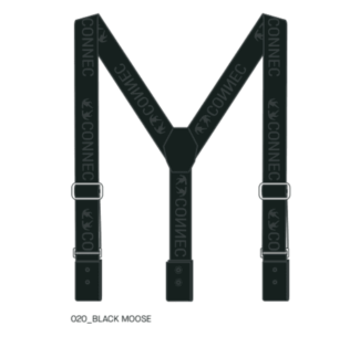 CONNEC SUSPENDERS BRETELLES BLACK MOOSE