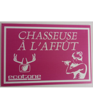 ECOTONE AFFICHES ROSES CHASSEUSE A L'AFFUT