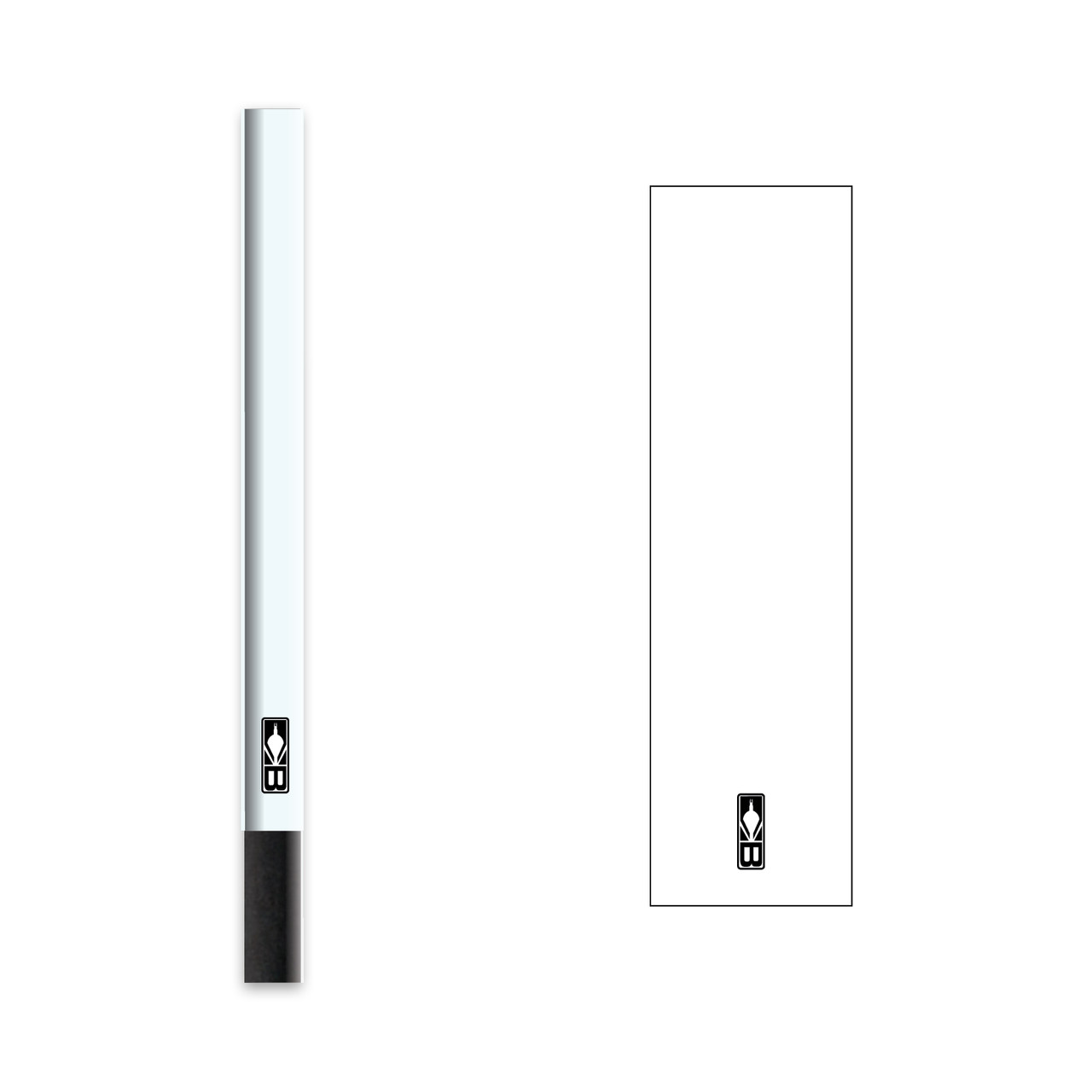 BOHNING SMALL SOLID WRAPS WHITE 4''12PK