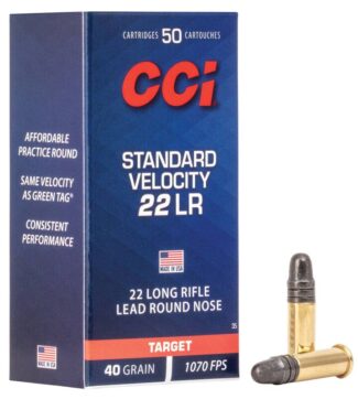 CCI 22 LR STANDARD VELOCITY  40GR LRN