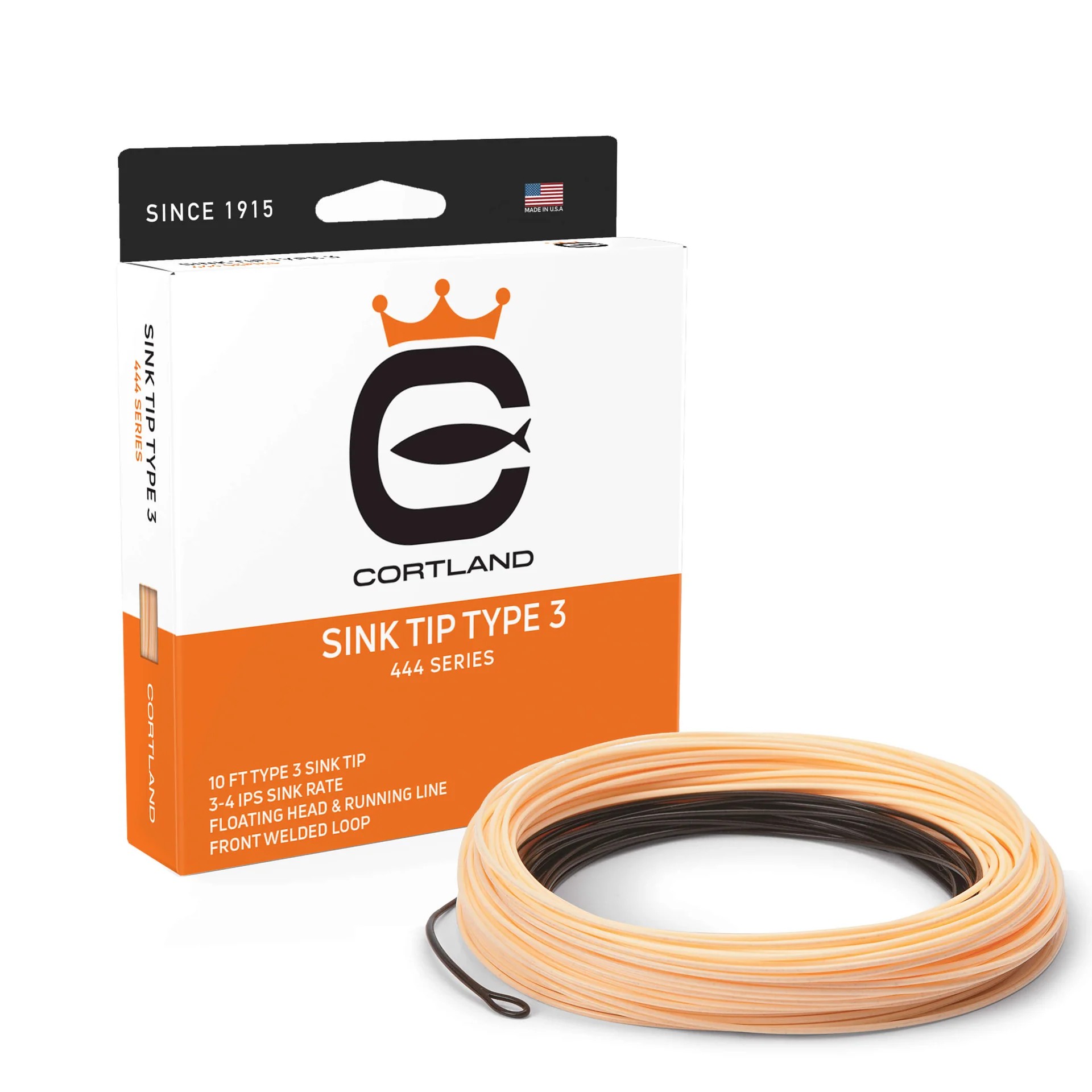 Cortland Line C Sink Tip Type 3 WF6S/F 90 FT Brown Peach