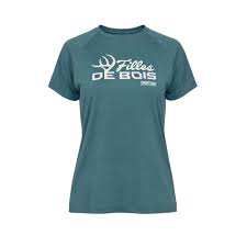 SPORTCHIEF FILLES DE BOIS T-SHIRT TETRA EAU FONCÉE FEMME