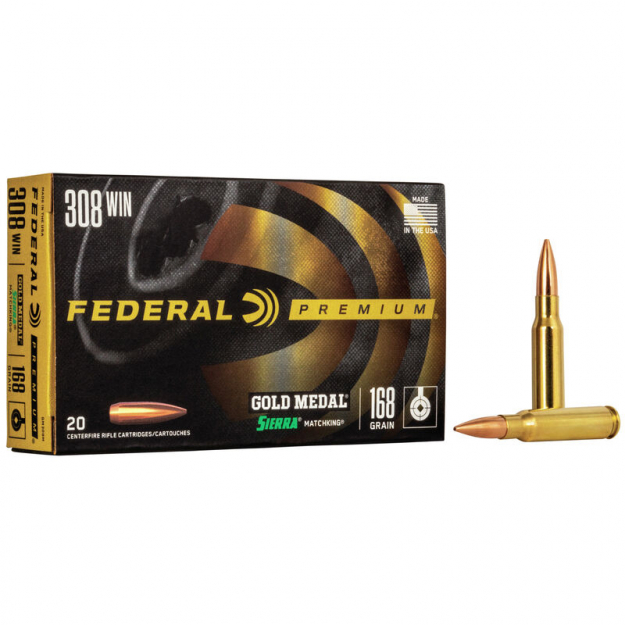 FEDERAL 308 WIN 168GR SIERRA MATCHKING BTHP
