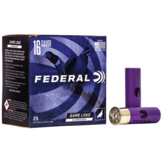 FEDERAL GAME-SHOK HI-BRASS LEAD SHOTSHELLS 16GA 2-3/4 3-1/4D
