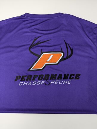 PERFORMANCE T-SHIRT MAUVE LOGO