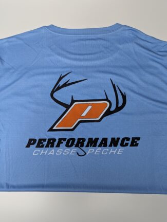 PERFORMANCE T-SHIRT DRY-FIT BLEU LOGO