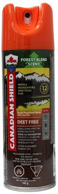CANADA SHIELD CHASSE MOUSTIQUE SANS DEET ODEUR MÉLANGE FORESTIER 142G