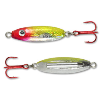 NORTHLAND BUCK-SHOT RATTLE SPOON 3/8 OZ CLOWN