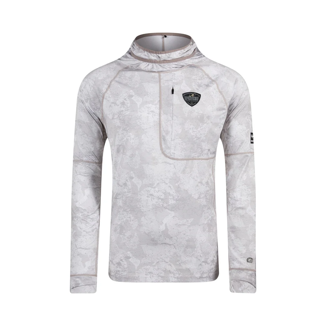SPORTCHIEF HOODIE LÉGER OMBLE GRIS/BLANC HUGO STRONG