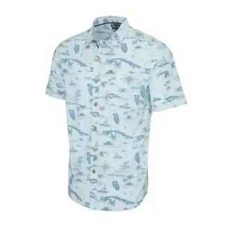 PELAGIC CHEMISE KNOCKDOWN BLEU PÂLE