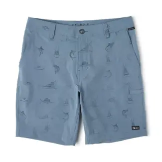 PELAGIC SHORT BOATS & FISH PETROL BLEU GRIS