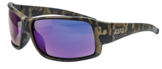 Prowler Polarized Fishg Glasses - CAMO/Gray/Blue Mirror