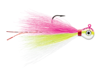 VMC Bucktail Jig 1/4 Pink Fire UV