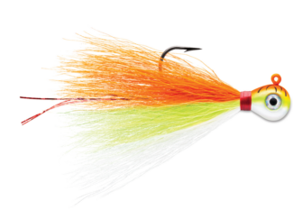 VMC Bucktail Jig 1/8  Orange Fire UV