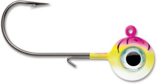VMC Neon Moon Eye Jig 3/4 Pink Fire UV