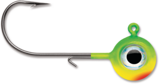 VMC Neon Moon Eye Jig 3/8 Chartreuse Lime Green
