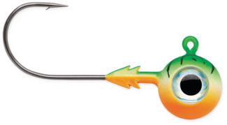 VMC Tungsten Moon Eye Jig 1/4  Green Tiger UV