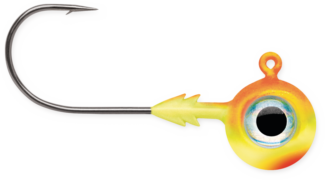 VMC Tungsten Moon Eye Jig 1/8  Chartreuse Orange