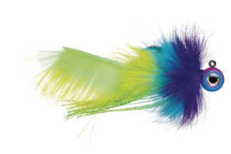 VMC Twitchin' Jig 1/8 Glow Sideshow UV