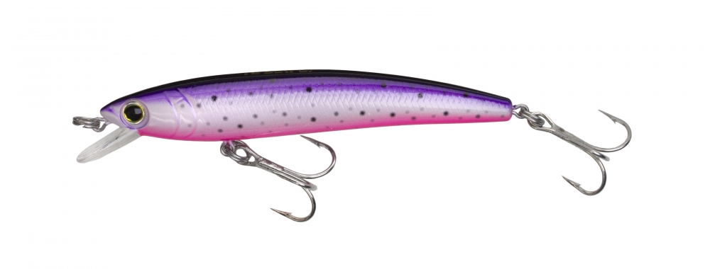 YO-ZURI PINS MINNOW (F) 90MM 3-1/2po PURPLE RAINBOW TROUT 1