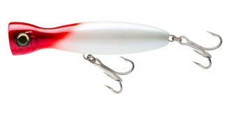 YO-ZURI MAG POPPER (F) 130mm 5-1/4po PEARL RED HEAD 1-3/4OZ