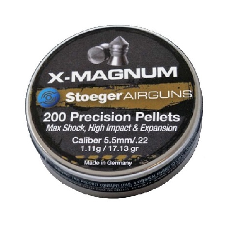 STOEGER PELLETS 5.5MM/.22 X-MAGNUM 111G/17.13GR (200) CLAMPA