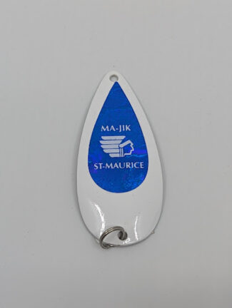 MA-JIK-St-Maurice 2 ¾ Blanc Fl. Bleu Fonçé