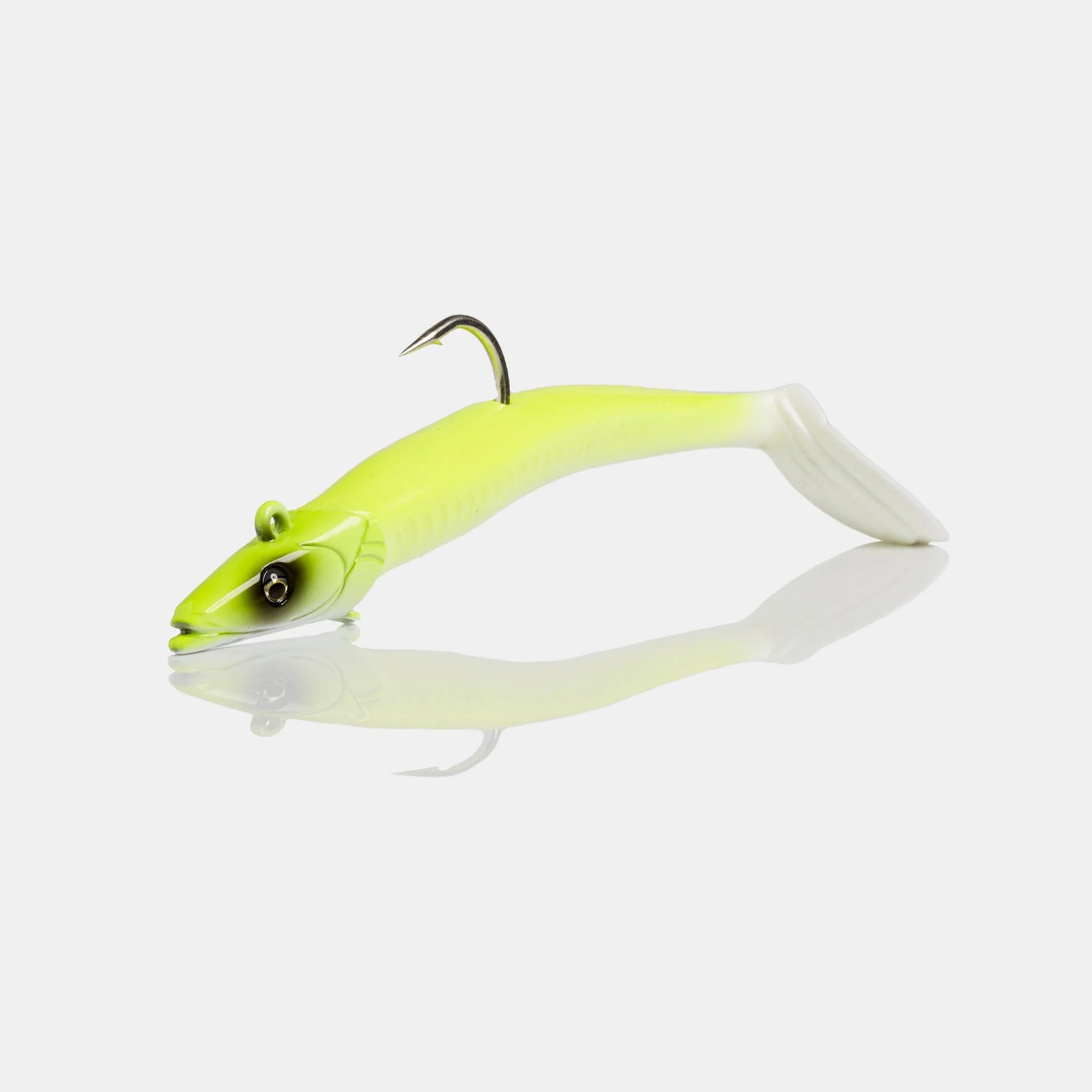 Savage Gear Sandeel Chartreuse White 5 in 4/5 oz Scent Infus