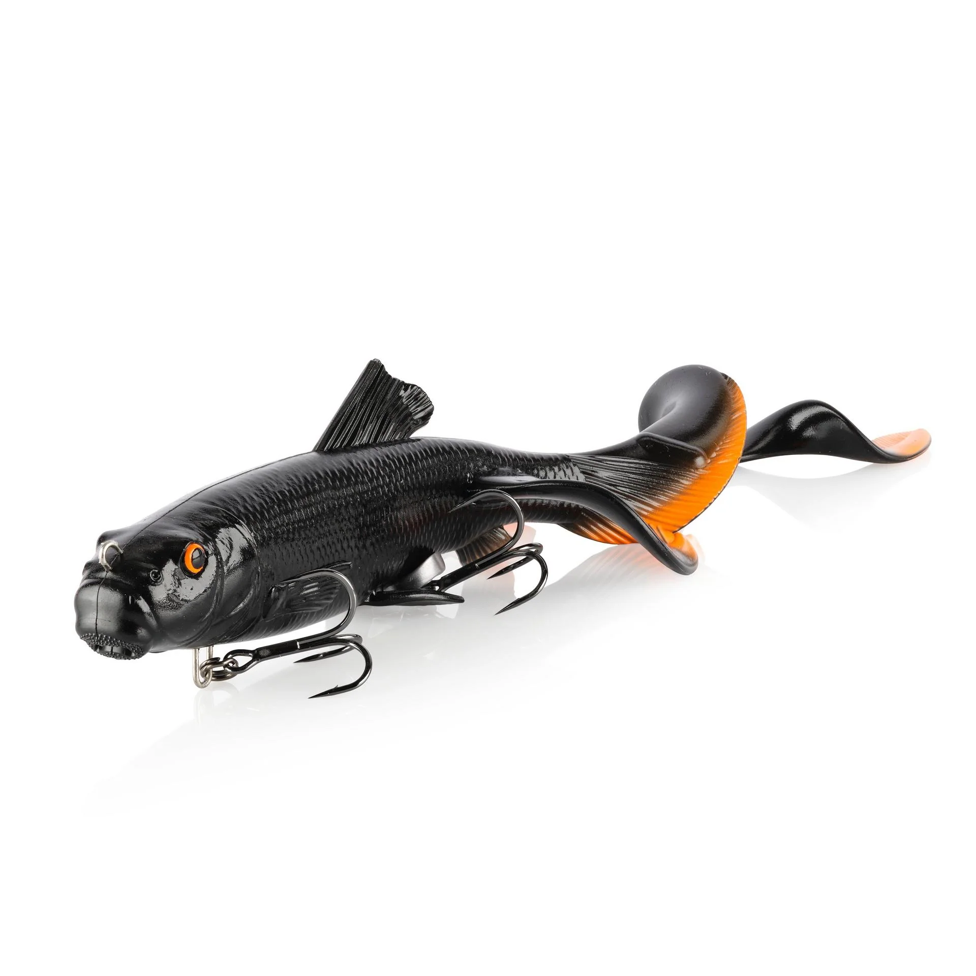 Savage Gear 3D Sucker X-Tail Black Orange Flash 11 in 15 1/2