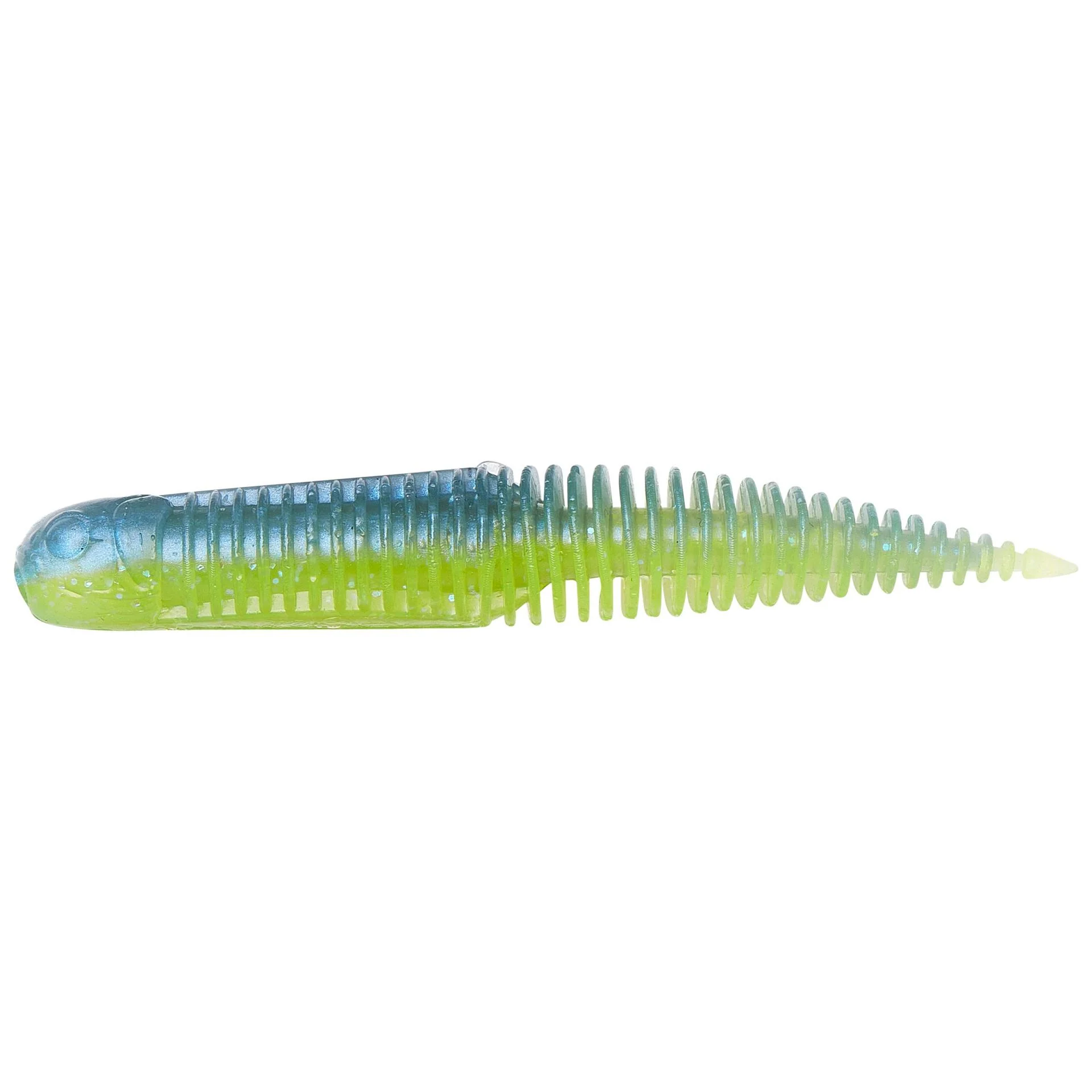 Savage Gear Toughtec Dragon Tail Slug Electric Blue Chartreu – Image 2