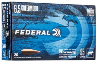 FEDERAL 6.5 CREEDMOOR 95GR HORNADY V-MAX