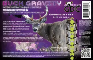 GLANDS DE CHENE Buck Gravity Chevreuil Attractant UV