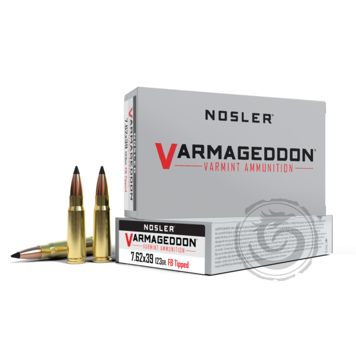 NOSLER 7.62X39 123 GR SP TIPPED VARMAGEDDON VARMINT