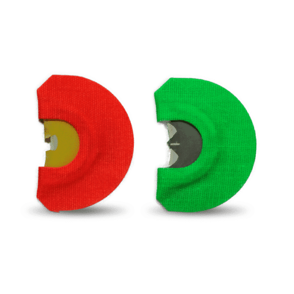 Recall Designs — Orange fluo et Vert fluo : diaphragme et boîte dindon