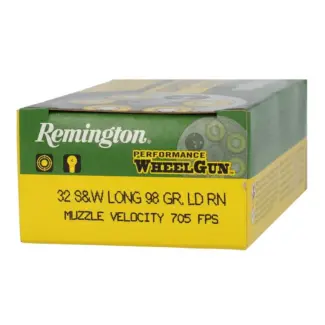 REMINGTON Performance WheelGun 32 S&W Long 98 Grain LRN